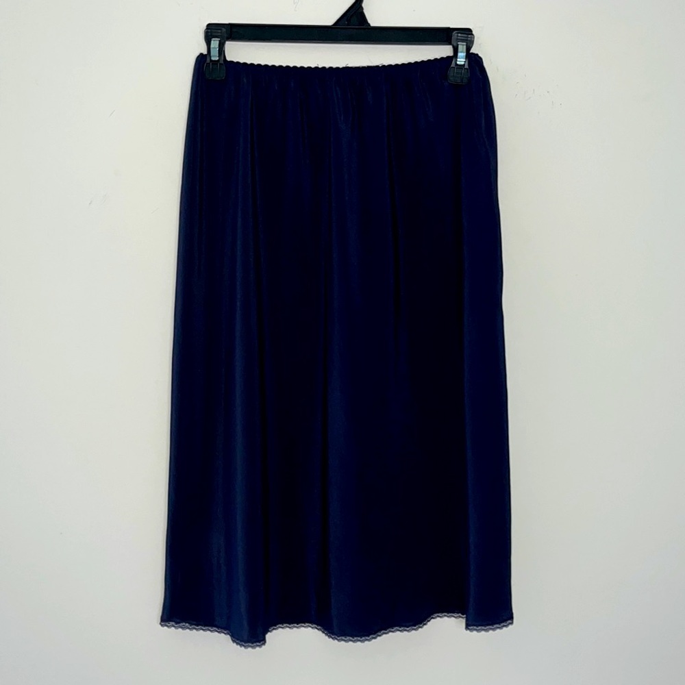 Vintage Olga navy skirt slip